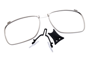 Shooting glasses with prescription inserts